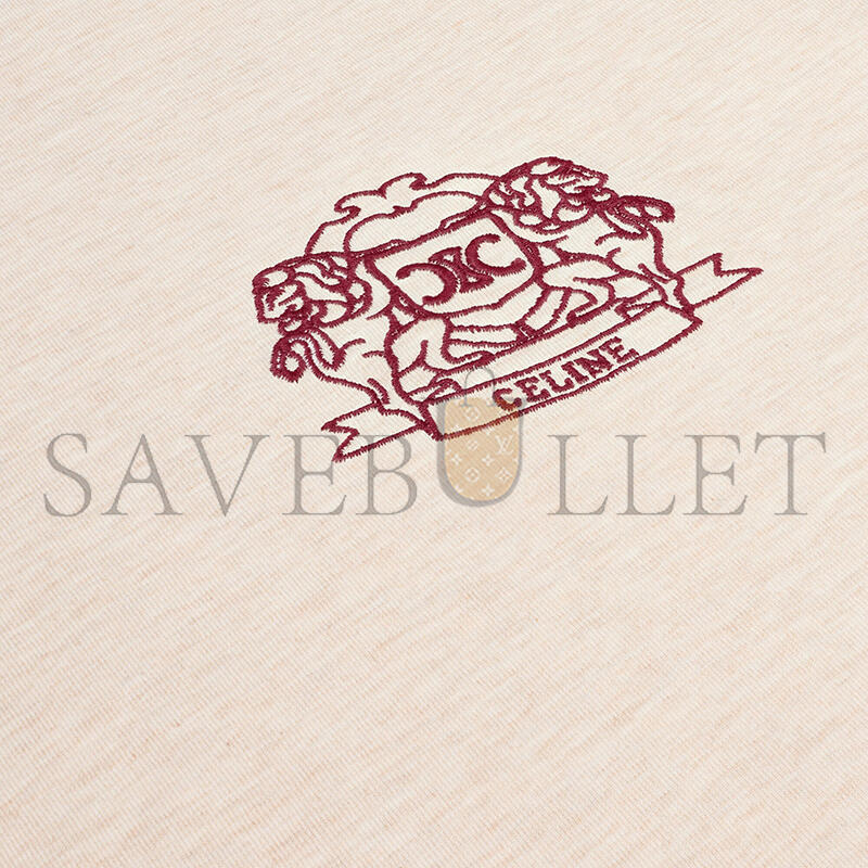 CELINE T-SHIRT IN COTTON JERSEY RX09U507Z.GBE4